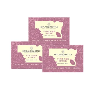 【H&W 英倫薇朵】優雅玫瑰香氛皂買2送1(香氛皂120gx3)