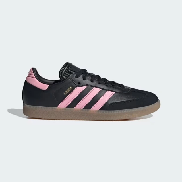 adidas 愛迪達adidas 愛迪達 SAMBA INTER MIAMI CF運動休閒鞋(IH8157 MIAMI CF客場配色室內足球鞋 BLACK x PINK)