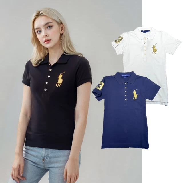 RALPH LAUREN 女生款 金馬刺繡LOGO 有腰身 版型偏小(平輸品 三色可選)