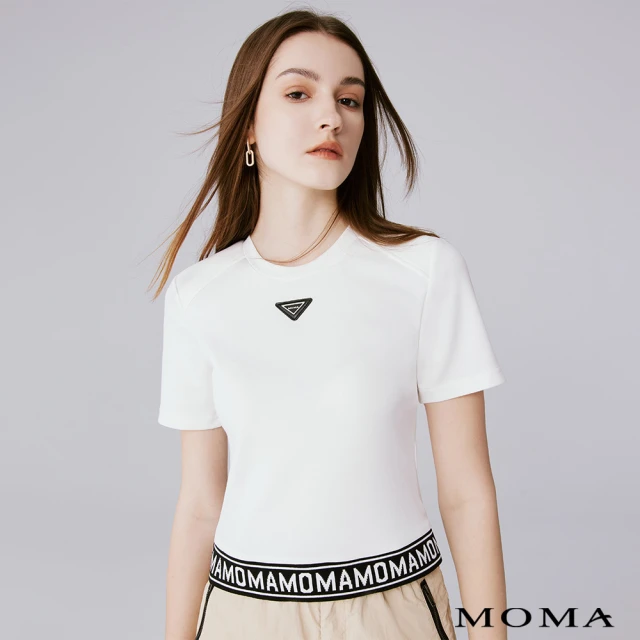 MOMA 精緻三角LOGO太空棉上衣(兩色)