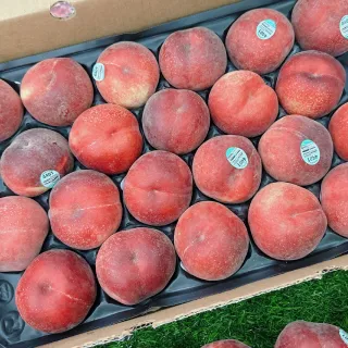 【WANG 蔬果】美國加州水蜜桃21-24顆x1箱(約4.5kg/箱_原裝箱/空運直送)
