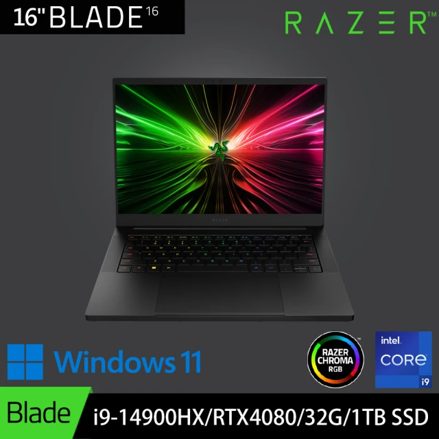 【Razer 雷蛇】16吋i9 240Hz電競筆電(RZ09-0510TTN3-R3T1/i9-14900HX/RTX 4080/32G/1TB SSD)