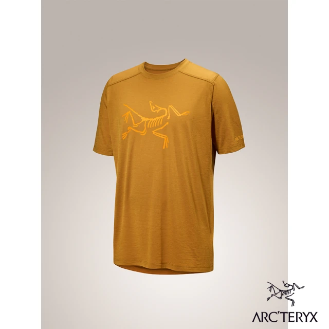 【Arcteryx 始祖鳥】男 Ionia Logo 短袖羊毛T恤(育空褐)