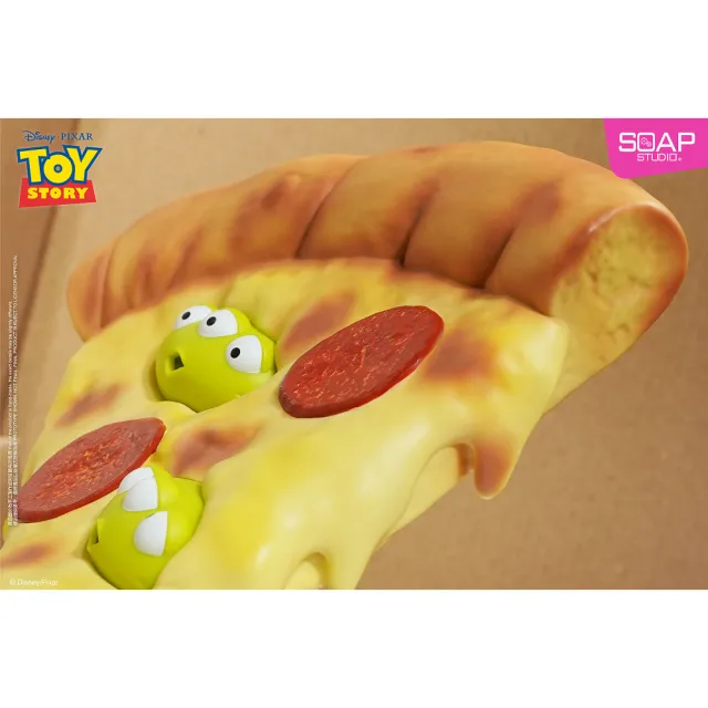 【Beast Kingdom 野獸國】玩具總動員 三眼怪公仔 披薩款(SOAP STUDIO PX022)