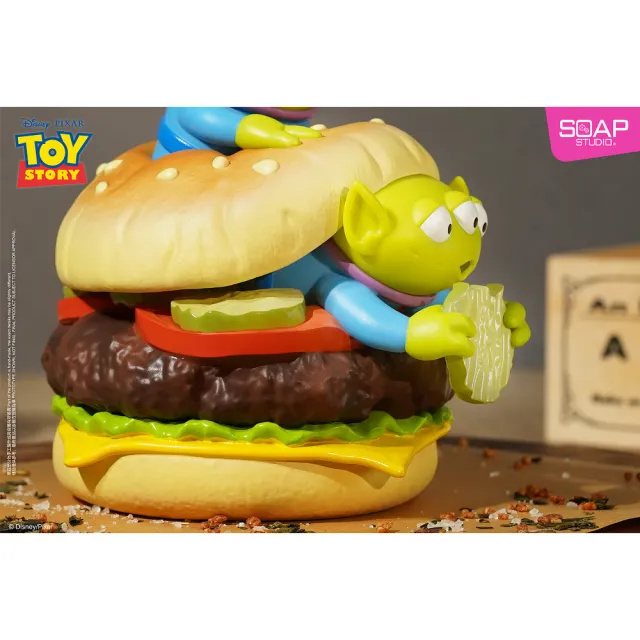 【Beast Kingdom 野獸國】玩具總動員 三眼怪公仔 漢堡款(SOAP STUDIO PX025)