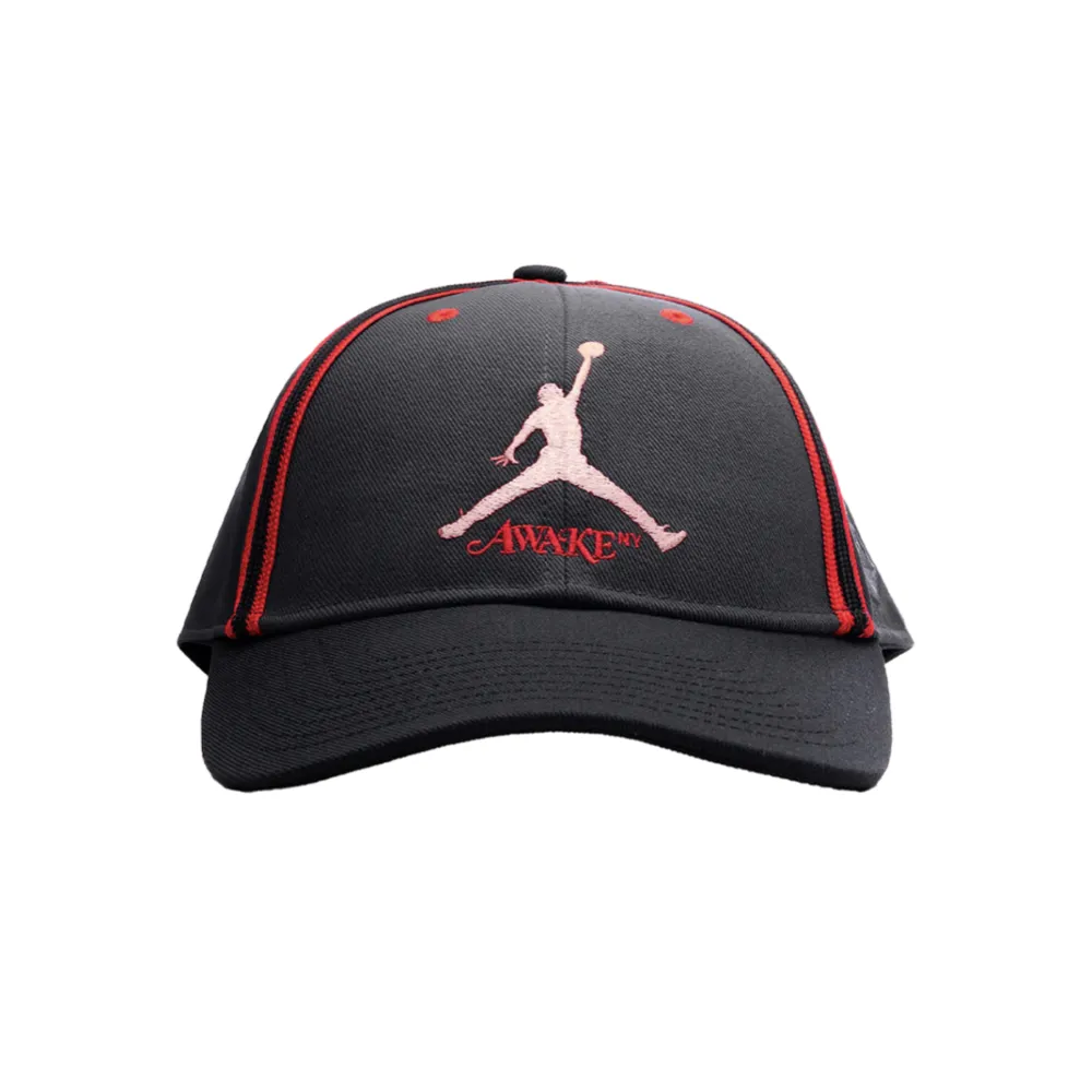 NIKE 耐吉】Awake Ny x Jordan Cap 老帽黑紅FZ0625-070(Jordan 聯名款 