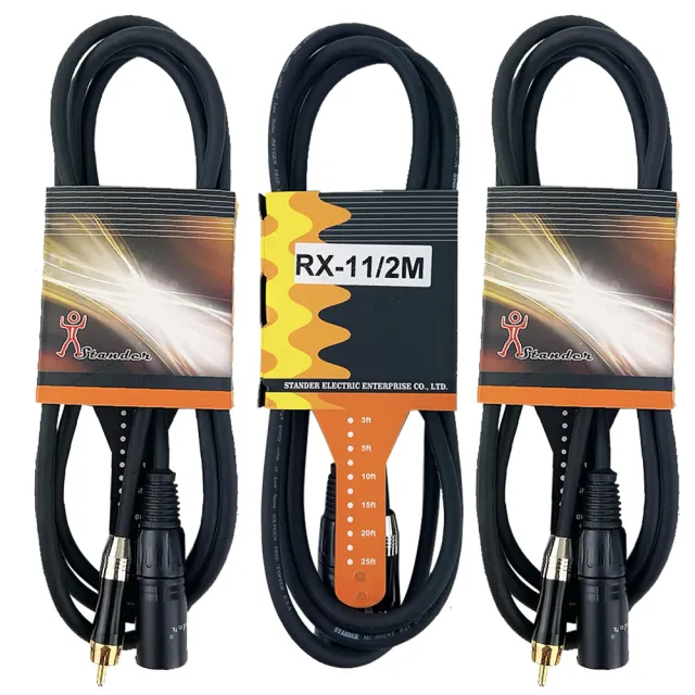 【JYC Music】庫存品出清RX-11訊號線2M/AV公-CANON公-3條裝(RX-11訊號線)