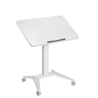 【Happytech】DW-06W 加大桌面款 移動講台 氣壓升降桌 辦公桌 筆電桌 電腦桌 站立桌 工作桌(氣壓升降桌)