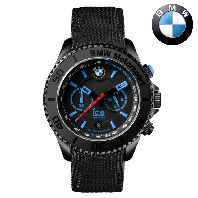 Ice-WatchIce-Watch BMW系列 經典限量款 兩眼計時腕錶48mm(黑色)