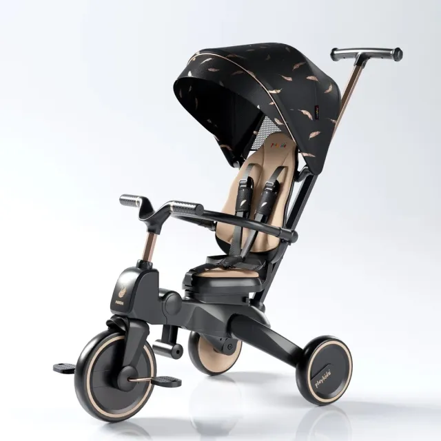 【Playkids】多功能成長型兒童三輪車(兒童三輪車 學步車三輪車 平衡車 腳踏車 滑步車)