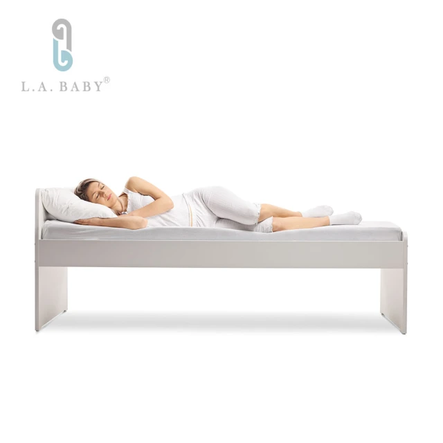 L.A. Baby 天然乳膠床墊3尺5cm單人床墊(附白色網