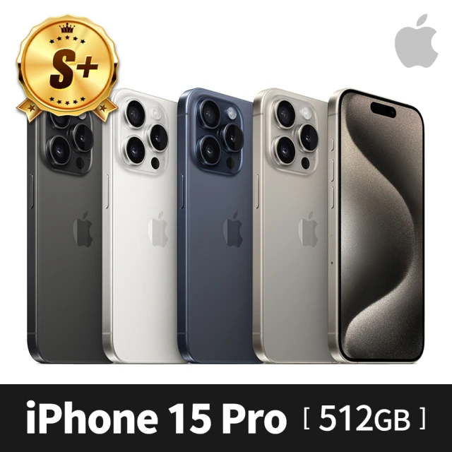 【Apple】S+級福利品 iPhone 15 Pro 512G(6.1吋) 33W雙孔快充組