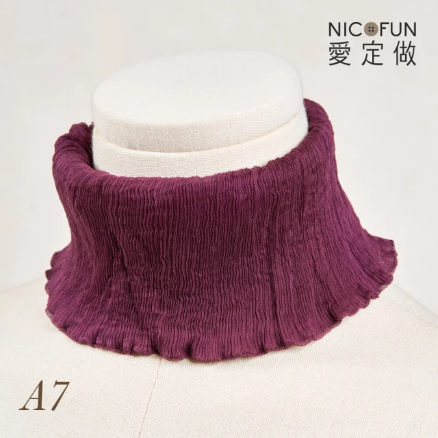 NicoFun 愛定做 木質系17 暗紫紅柳葉絲 百搭圍脖 圍巾 100%桑蠶絲 真絲(silk四季圍脖 圍巾 領巾 髮帶)