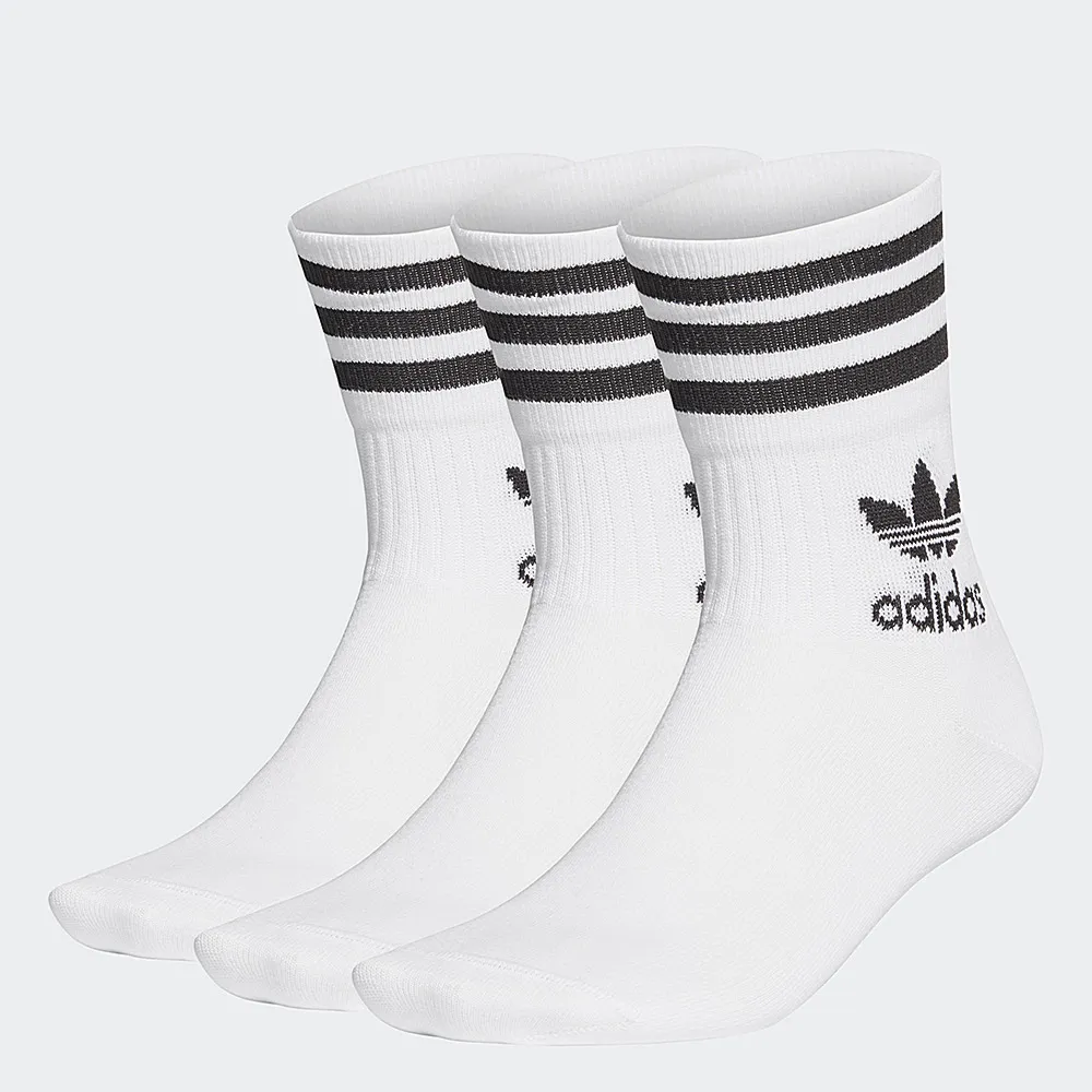 【adidas 官方旗艦】ADICOLOR 中筒襪 3 雙入 男/女 - Originals GD3575