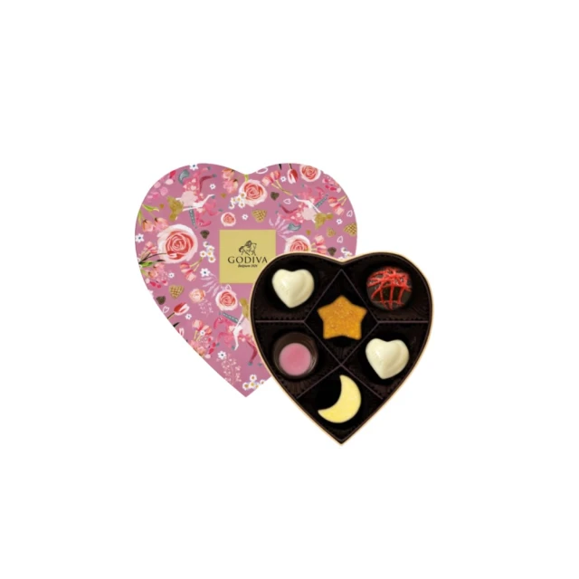GODIVA 巧克力心形禮盒6顆裝(買一送一)折扣推薦