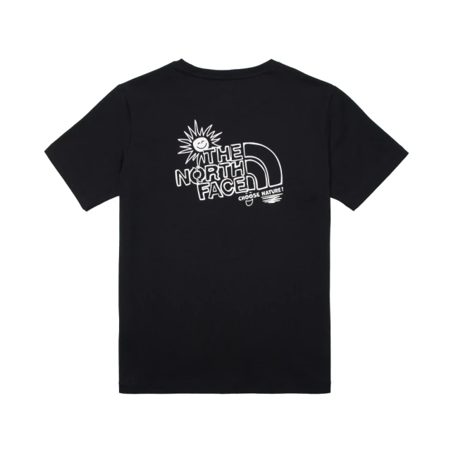 The North Face TNF 短袖上衣 W MFO S/S EARTH DAY GRAPHIC TEE - AP 女 黑(NF0A8AVEJK3)