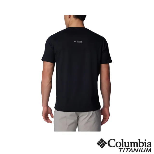 【Columbia 哥倫比亞】男款-鈦 Summit Valley超防曬UPF50快排短袖上衣-黑色(UAE47860BK/IS)