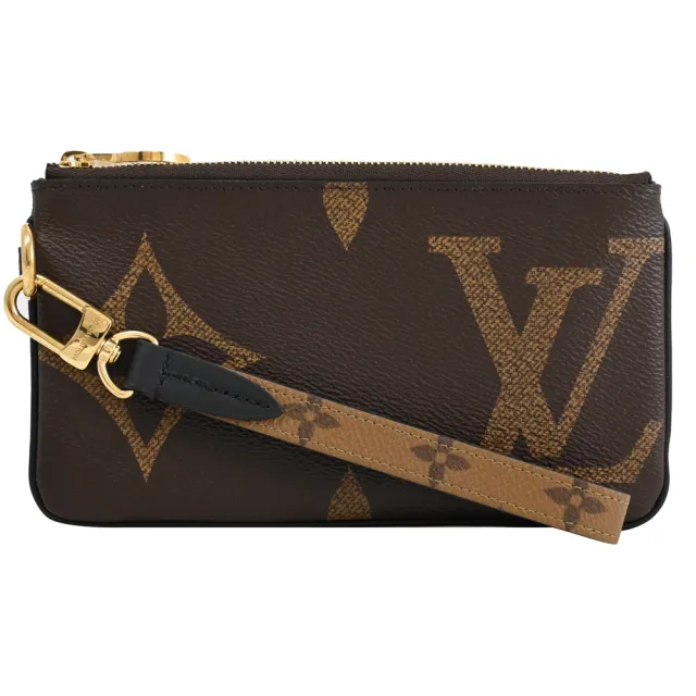 【Louis Vuitton 路易威登】LV M68756 經典花紋手提式活動三件組零錢包手拿包(現貨)