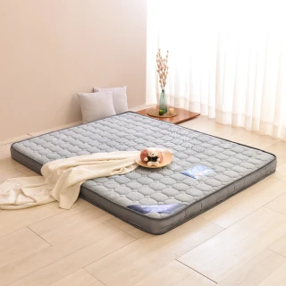 【LooCa】石墨烯遠紅外線獨立筒床墊輕量型(加大6尺-送石墨烯枕被組)