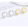 【925 STARS】純銀925耳環 珍珠耳環/純銀925復古氣質梅花珍珠造型耳環(2色任選)