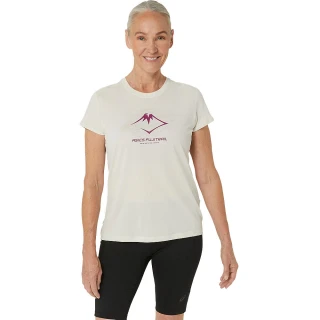 【asics 亞瑟士】女 短袖上衣 女款 FUJITRAIL 跑步上衣(2012C971-200)