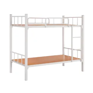 【文創集】洛陽3.1尺單人方管鐵製雙層床台組合