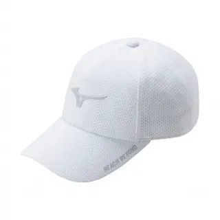 【MIZUNO 美津濃】帽子 棒球帽 運動帽 遮陽帽 白 32TWB10201P