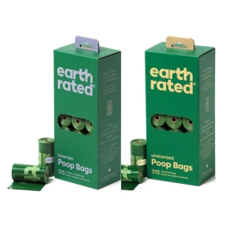 【Earth Rated莎賓】環保撿便袋-補充盒（3代）〈21捲裝 315抽〉(寵物環境清潔)
