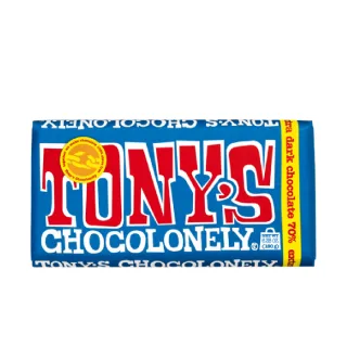 【荷蘭/比利時 Tonys Chocolonely】東尼的寂寞巧克力180g-70%黑巧克力