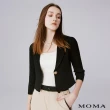【MOMA】短版西裝領單釦針織外套(三色)