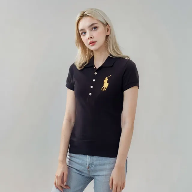 【RALPH LAUREN】女生款 金馬刺繡LOGO 有腰身 版型偏小(平輸品 三色可選)