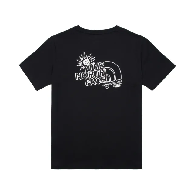 【The North Face】TNF 短袖上衣 W MFO S/S EARTH DAY GRAPHIC TEE - AP 女 黑(NF0A8AVEJK3)