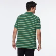 【NAUTICA】男裝 吸濕排汗跳色條紋短袖POLO衫(綠色)