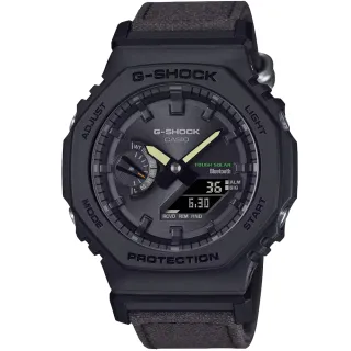 【CASIO 卡西歐】卡西歐G-SHOCK 雙顯運動藍芽太陽能運動錶-黑(GA-B2100CT-1A5 台灣公司貨)