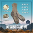 【WILDPEAK 野峰戶外】80%美麗諾羊毛襪 登山襪 全毛圈毛巾中筒保暖襪 滑雪襪