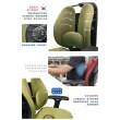【DonQuiXoTe】韓國原裝Grandeur雙背透氣坐墊人體工學椅綠(人體工學椅綠)