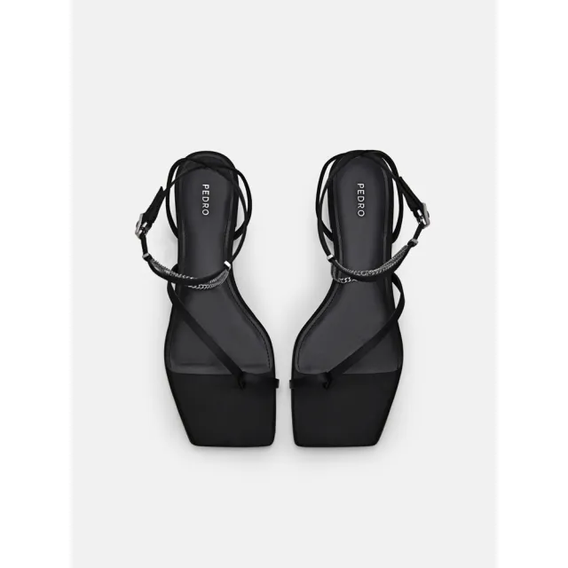 【PEDRO】Lia 踝帶涼鞋-黑/石灰白(小CK高端品牌 新品上市)
