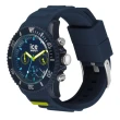【Ice-Watch】三眼計時活力系列 藍刻度 40mm CH(深藍矽膠錶帶)