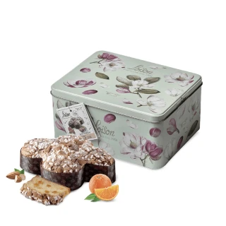 【Loison】義大利 經典柑橘 母親節花卉鐵盒款 750g(蛋糕 經典 柑橘 鴿子麵包)