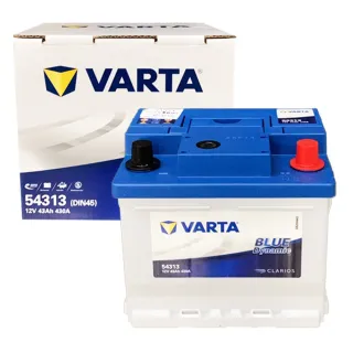【VARTA 華達】54313 容量43AH 歐規電池 免加水 銀合金電瓶
