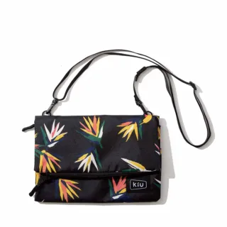 【KIU】情人節禮物 日本 原廠貨 中性 WATER REPELLENT STORAGE SACOCHE 隨身包 健行/生活/旅行 南?花鳥(