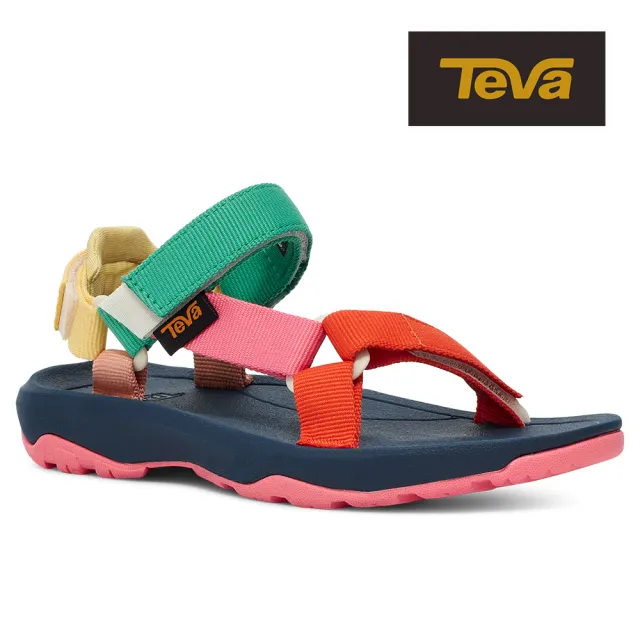 【TEVA】中/大童涼鞋 機能運動涼鞋/雨鞋/水鞋/童鞋 Hurricane XLT2 原廠(多彩爆米花-TV1019390CPNM)