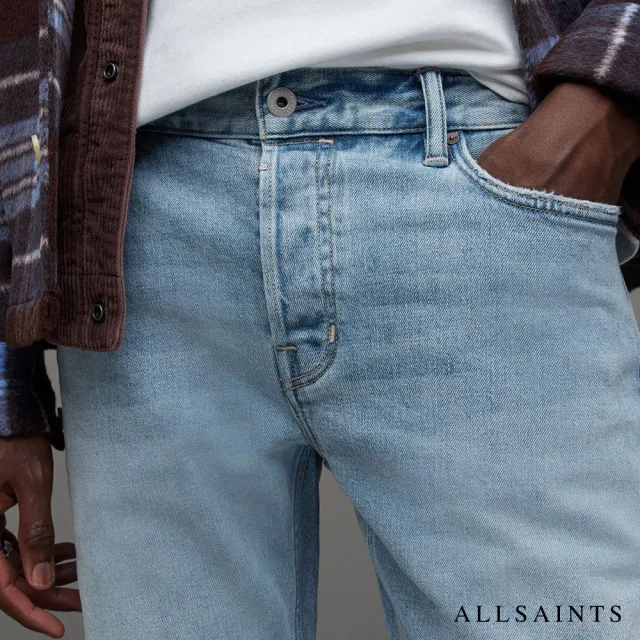 【ALLSAINTS】REX 俐落中腰彈力修身牛仔褲 ME032Z(修身版型)