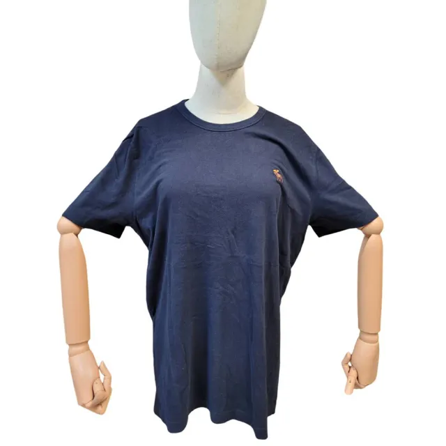 【Abercrombie & Fitch】Abercrombie & Fitch A&F彩色麋鹿刺繡短袖T恤 素T(母親節)