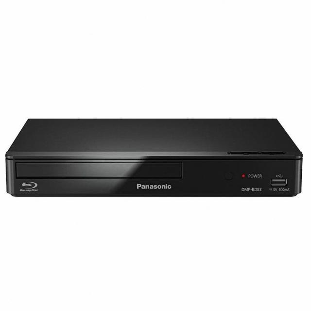 Panasonic國際牌 DMP-BD83 Panasonic國際牌 DMP-BD83 是一款經典2D藍光播放器,支援BD-R及BD光碟型別,影片格式包含MPEG-4。具備USB插槽及HDMI影片輸出,採用託盤式光碟放入方式,適合110V電源使用。無WiFi及上次播放記憶功能,配件簡易,產地中國,全臺1年保固,BSMI許可字號R31417。完美選擇藍光影片愛好者,提供穩定高畫質播放體驗。