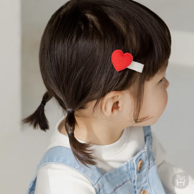 【Happy Prince】韓國製 Bbeudy愛心女嬰兒童髮夾2件組(女童髮飾)