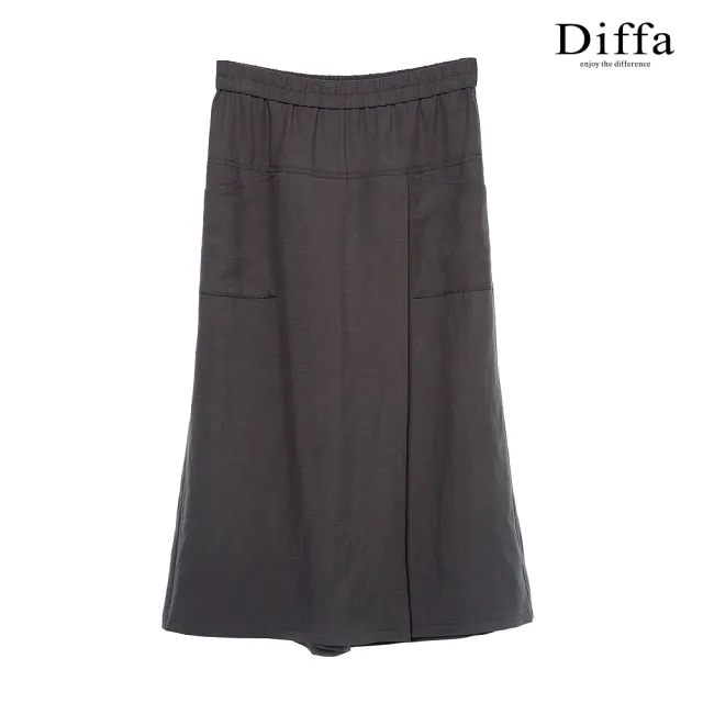 【Diffa】美型剪裁設計長寬褲-女