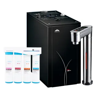 【GUNG DAI 宮黛】GD-600 冷熱觸控式廚下型飲水機（銀）+藍海淨水 BO-8112 Pro 雙倍抑菌專業級淨水系統