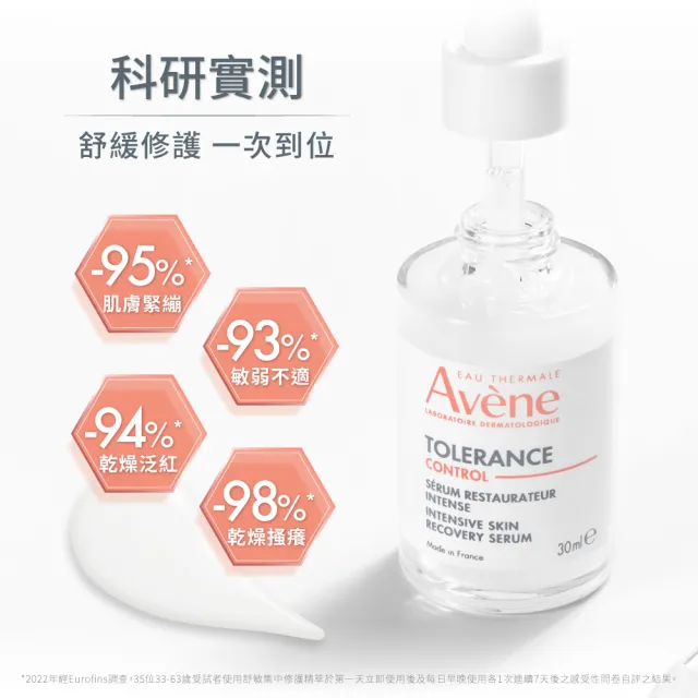 【Avene 雅漾】官方直營 舒敏集中修護精萃30ml(保濕舒敏精華液)