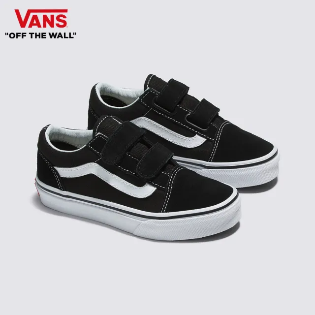 【VANS 官方旗艦】Old Skool V 中童款黑白色滑板鞋/休閒鞋